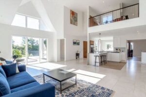open floor plan family homes