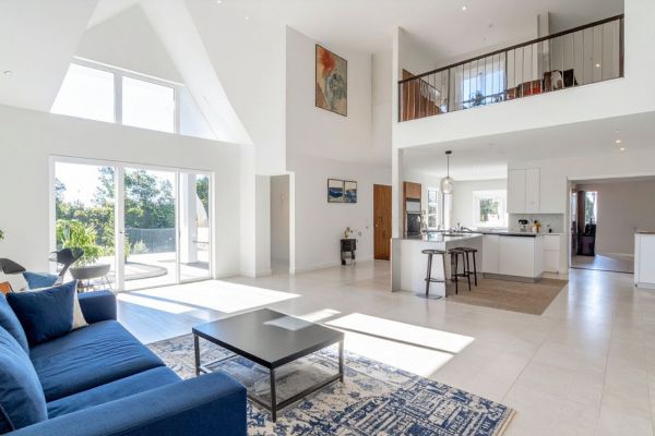 open floor plan family homes