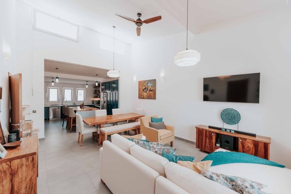 open concept living room layout